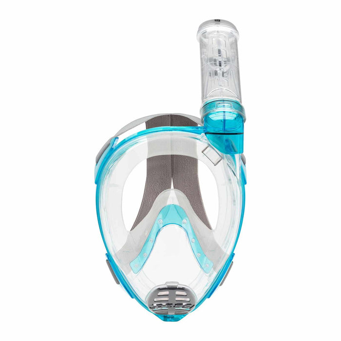 Snorkeling Full Face Mask Baron Transparent-Aquamarine SM Cressi XDT020025