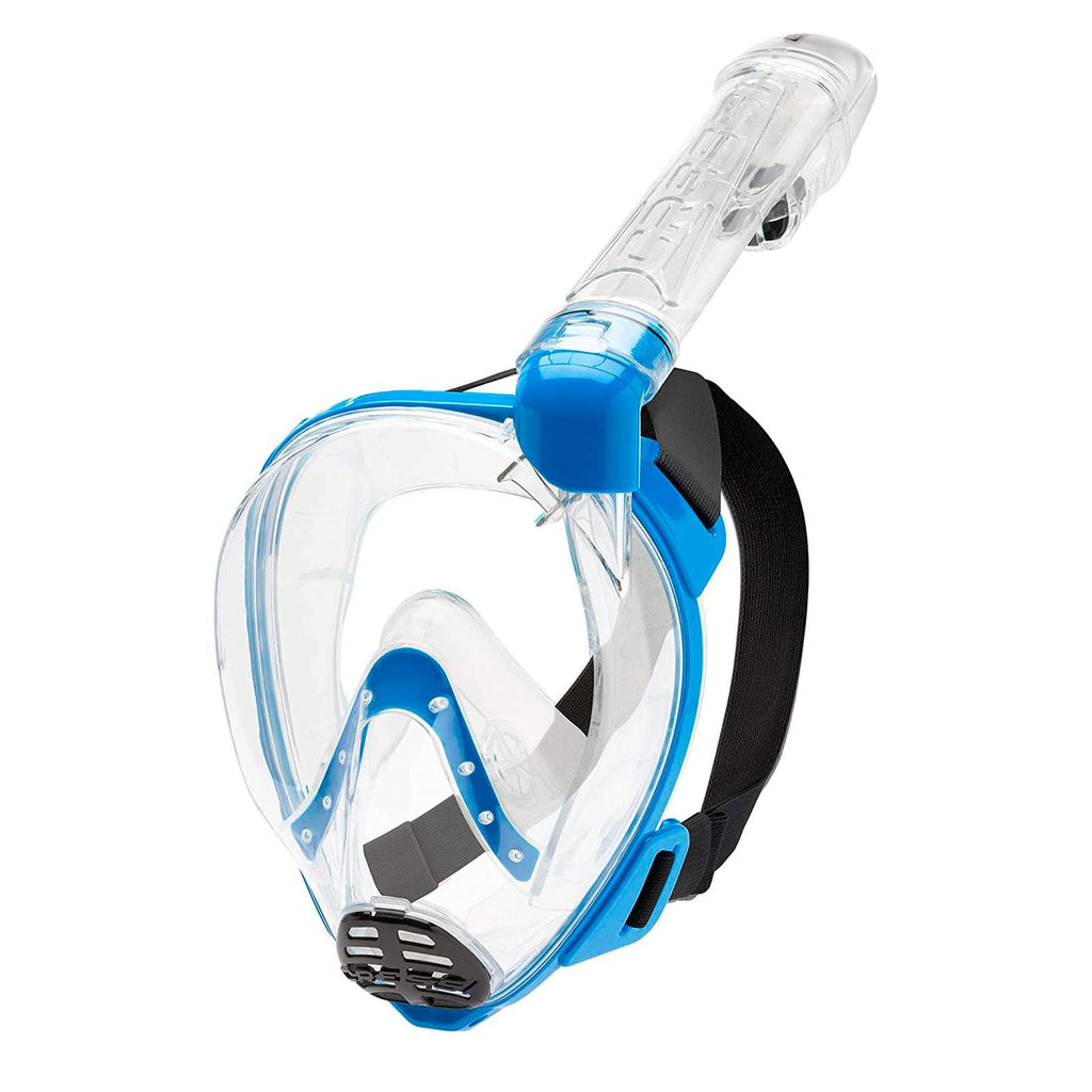 Snorkeling Full Face Mask Baron Transparent-Blue ML Cressi XDT030020
