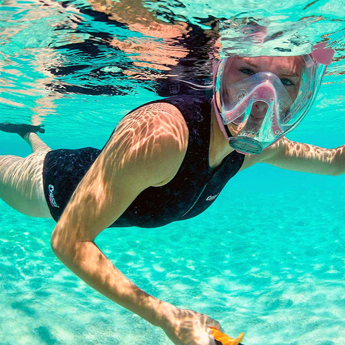 Snorkeling Full Face Mask Baron Dark-Black ML Cressi XDT035050