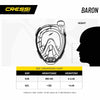 Snorkeling Full Face Mask Baron Dark-Black ML Cressi XDT035050